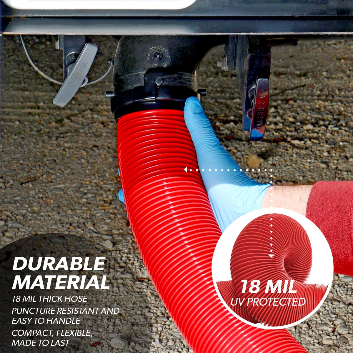 Valterra Valterra EZ Coupler 20-Foot RV Sewer Hose Kit for RV Camper, Includes 2 Attachable 10-Foot Hoses - Outdoor Depot