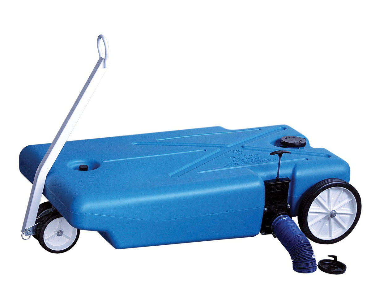 BARKER Barker 4-Wheeler Tote Tank - 32 Gallon Capacity (27844) , Blue - Outdoor Depot