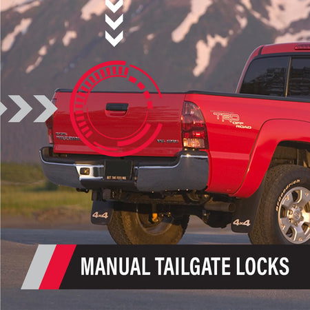 Pop & Lock Pop & Lock PL5500 Black Manual Tailgate Lock Toyota Tacoma (Standard Lock) - Outdoor Depot