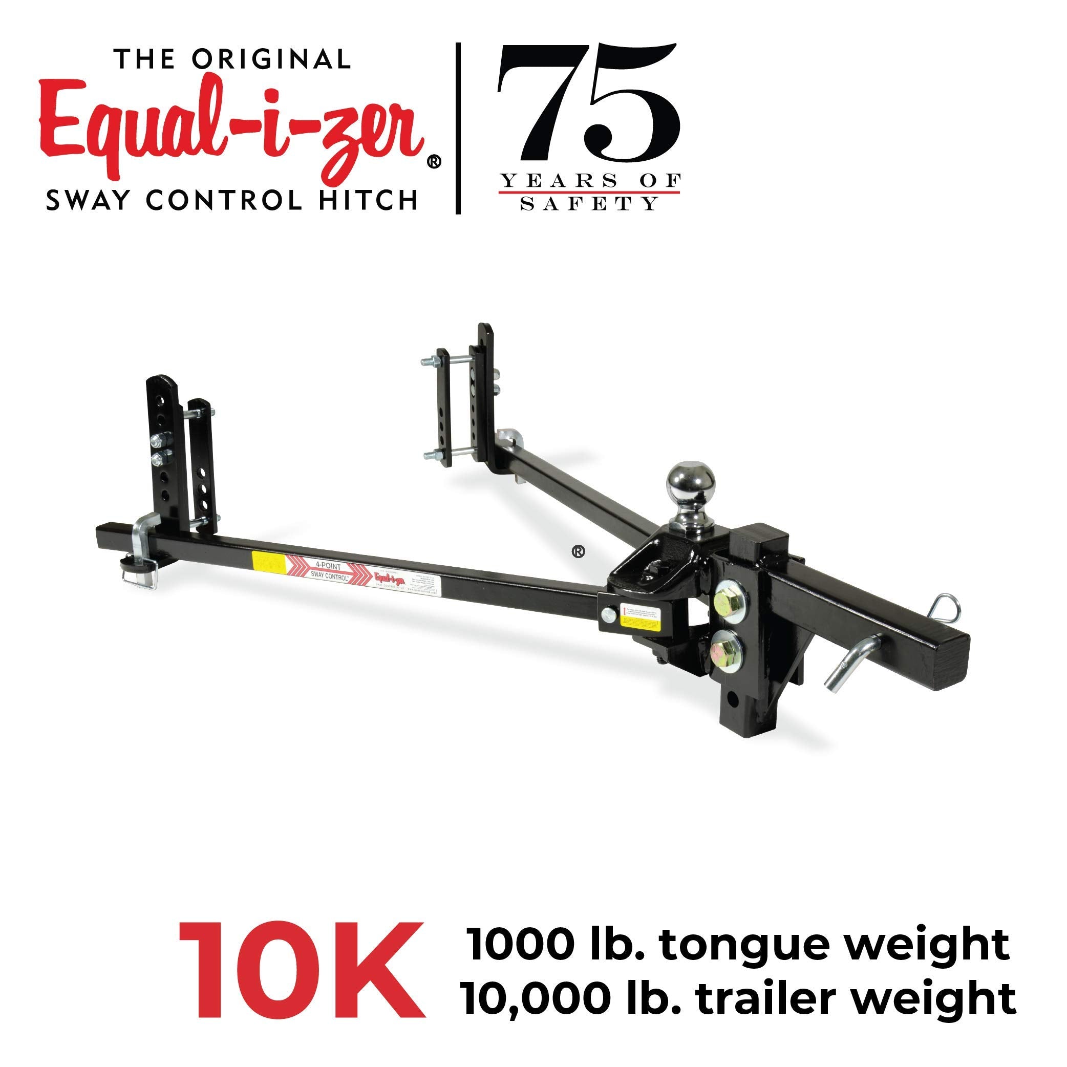 Equal-i-zer Equal-i-zer 4-point Sway Control Hitch, 90-00-1001, 10,000 Lbs Trailer Weight Rating, 1,000 Lbs - Outdoor Depot