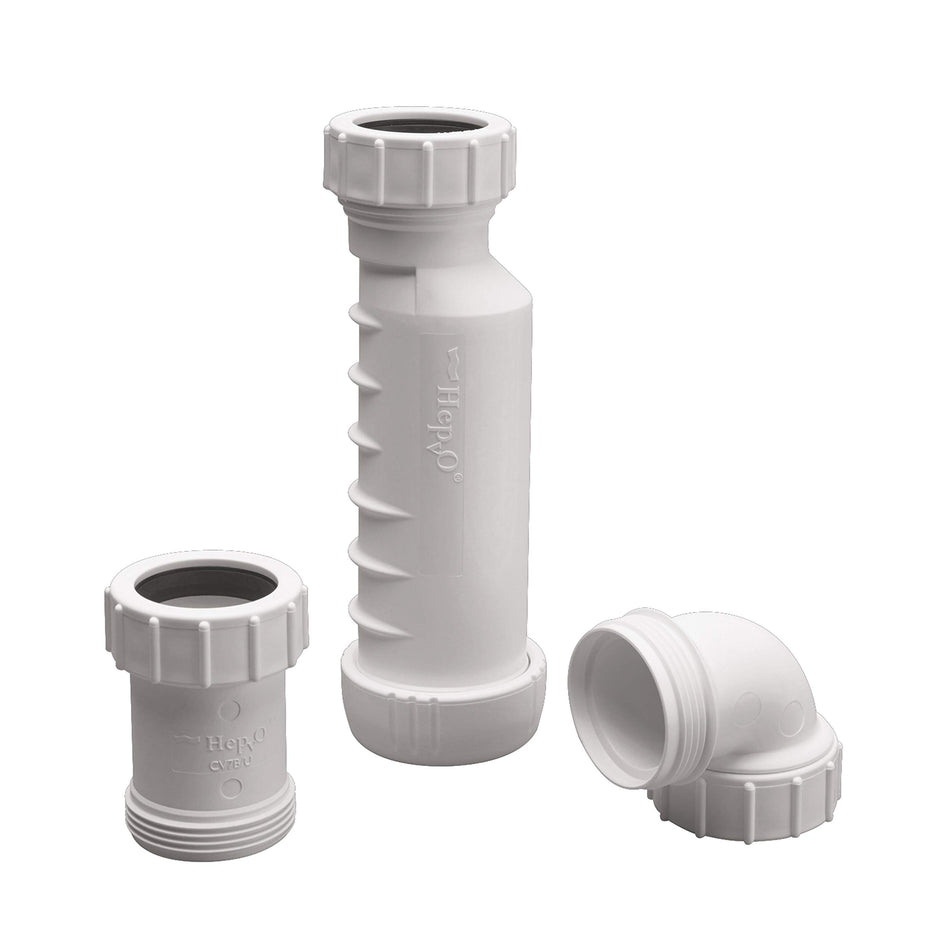 WAVIN USA BV1BUB112 Wavin BV1B/UB HepvO Sanitary Waste Valve - 1-1/2 RV & Camper