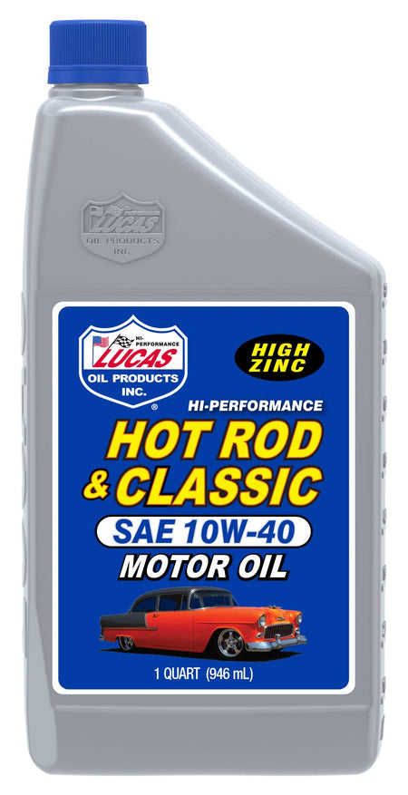 Lucas Oil Lucas Oil 10688 Hot Rod and Classic Car SAE 10W-40 Motor Oil - 1 Quart - Outdoor Depot