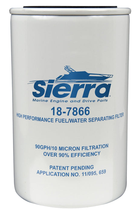 Sierra Sierra International 18-7866 10 Micron, High Capacity Fuel Water Separator Filter for Yamaha - Outdoor Depot