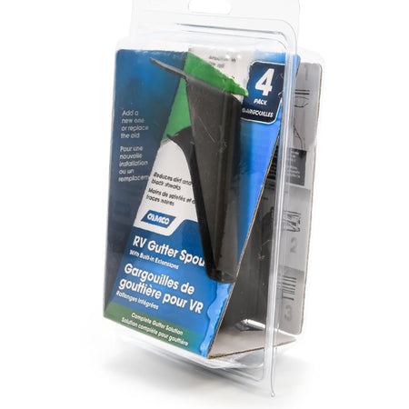 Camco Camco RV Gutter Spouts with Built-in Extensions | Direct Rain Water Runoff Away from The RV | Features - Outdoor Depot