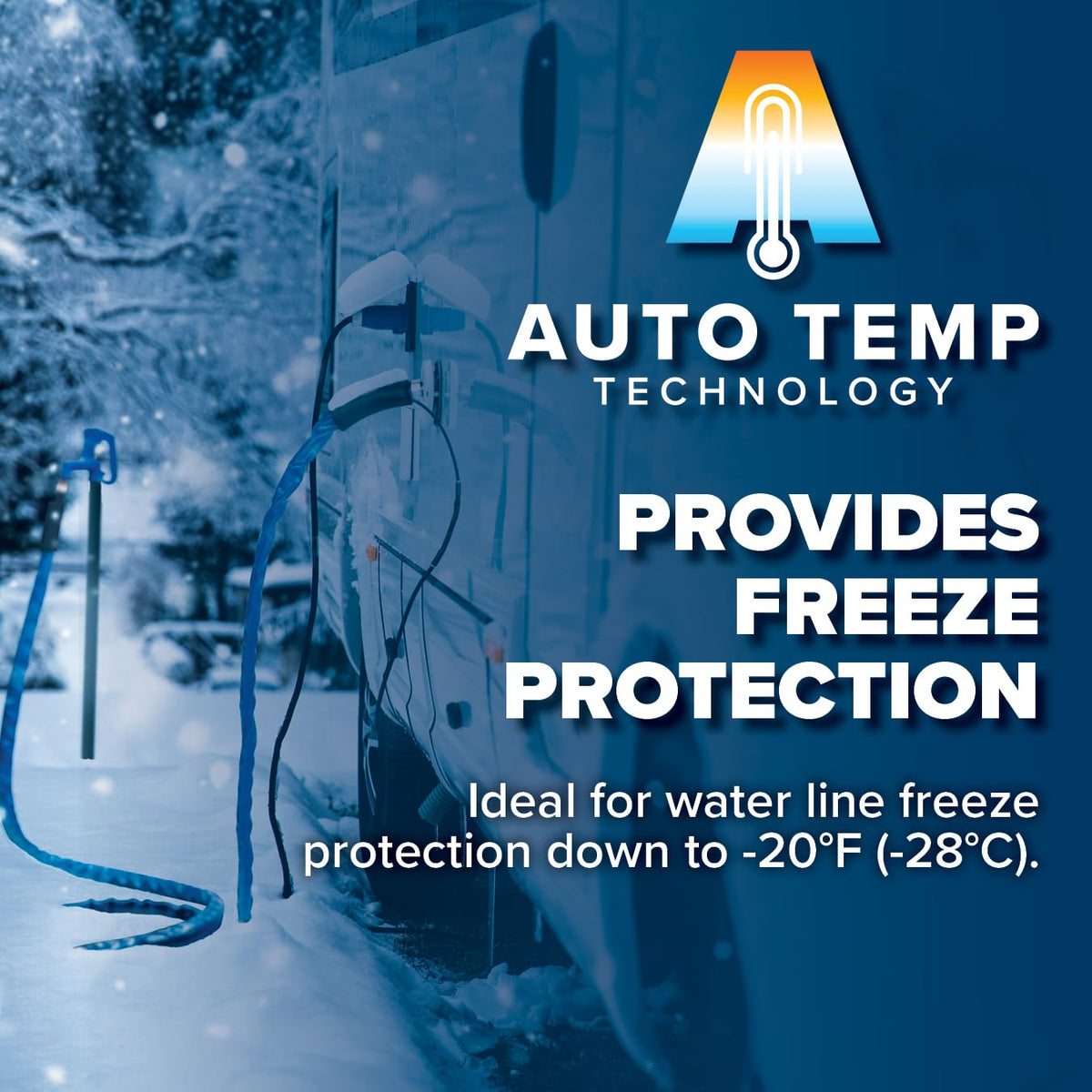 Camco Camco 50-foot Heated Water Hose for RV — Prevents Freezing Down to -20° — Certified For Drinking Water - Outdoor Depot