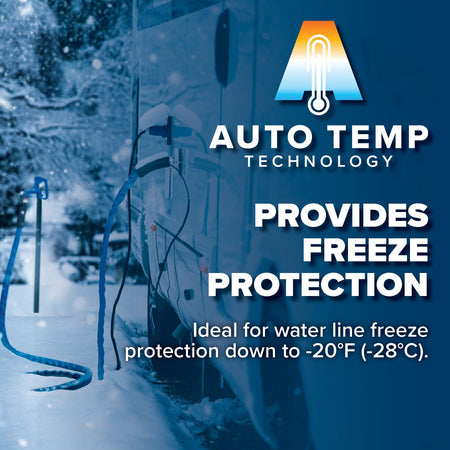 Camco Camco 50-foot Heated Water Hose for RV — Prevents Freezing Down to -20° — Certified For Drinking Water - Outdoor Depot