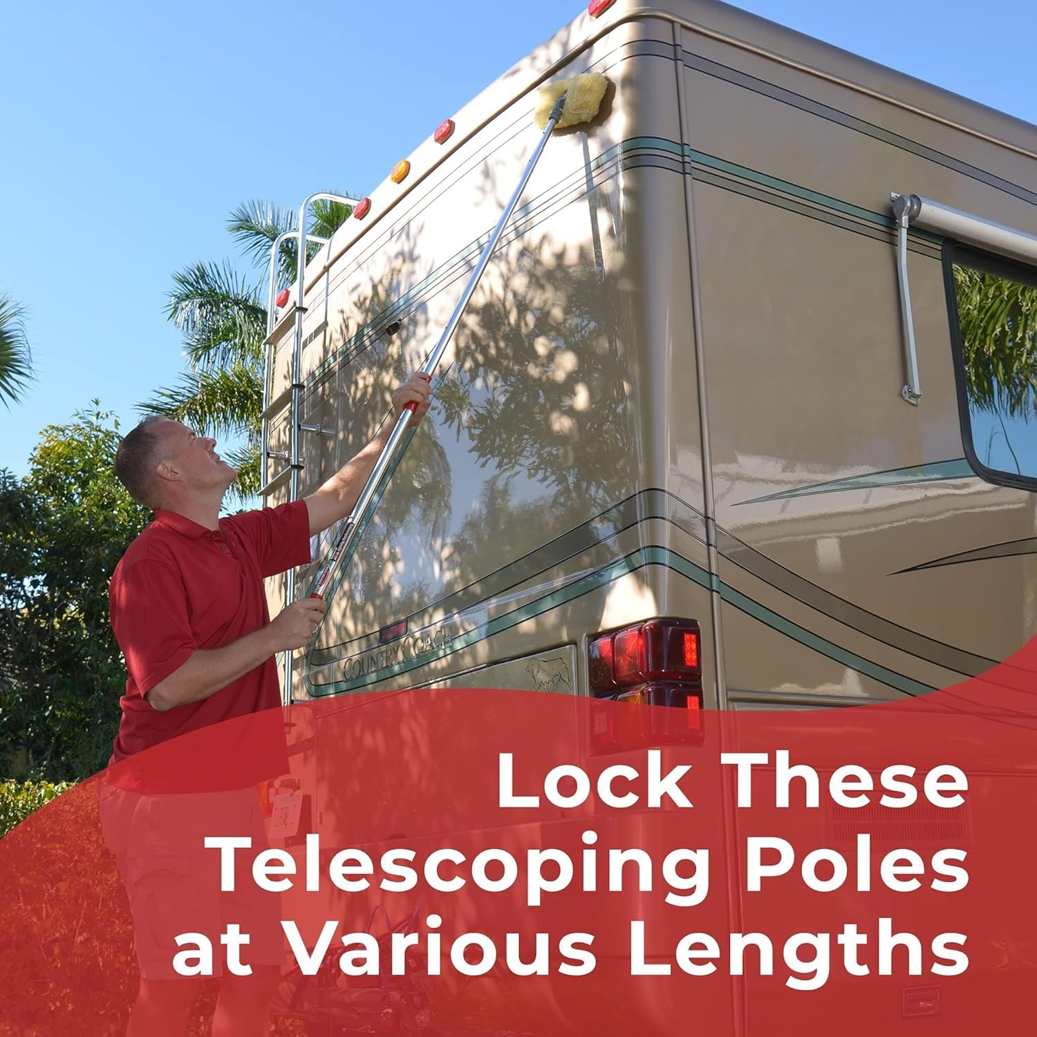 Shurhold Shurhold 833 6' Telescoping Extension Handle with 40"-72" Locking Length - Outdoor Depot