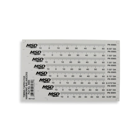 MSD MSD 8985 Timing Tapes for Harmonic Balancers - Outdoor Depot