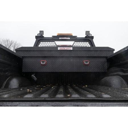 Weather Guard Weather Guard Model 127-52-04 Saddle Box, Aluminum, Full Standard, Textured Matte Black, 11.0 - Outdoor Depot