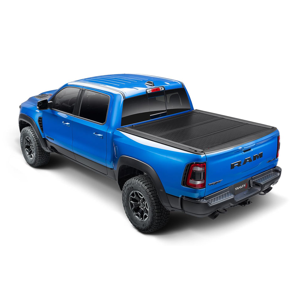 Trailfx TrailFX Hard Tri-Fold Truck Bed Tonneau Cover Fits 2019-2025 Ram 1500 5.7 Foot Bed No RamBox Gloss - Outdoor Depot