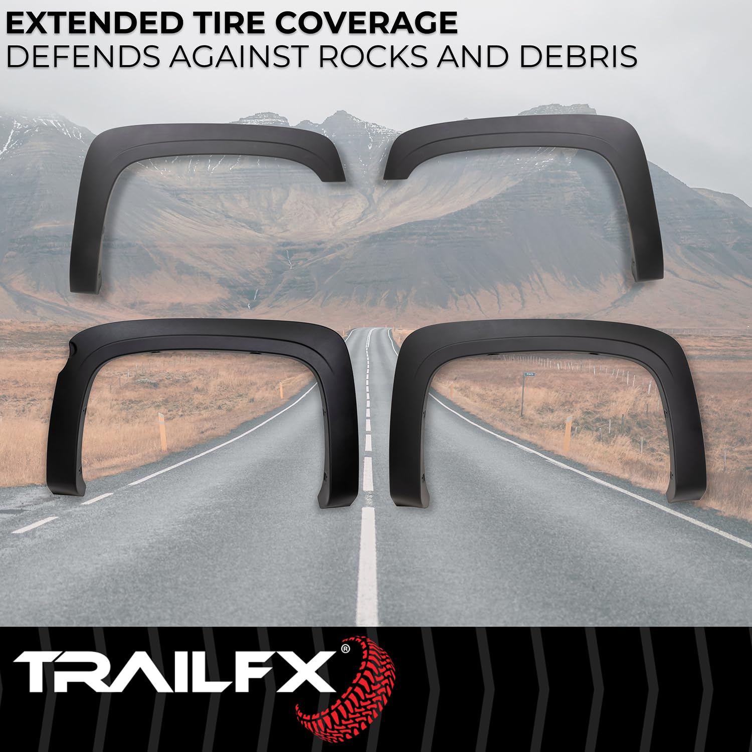 Trailfx Trailfx TFC3003OE Oe Style Flare Smooth Set Of 4 - Outdoor Depot