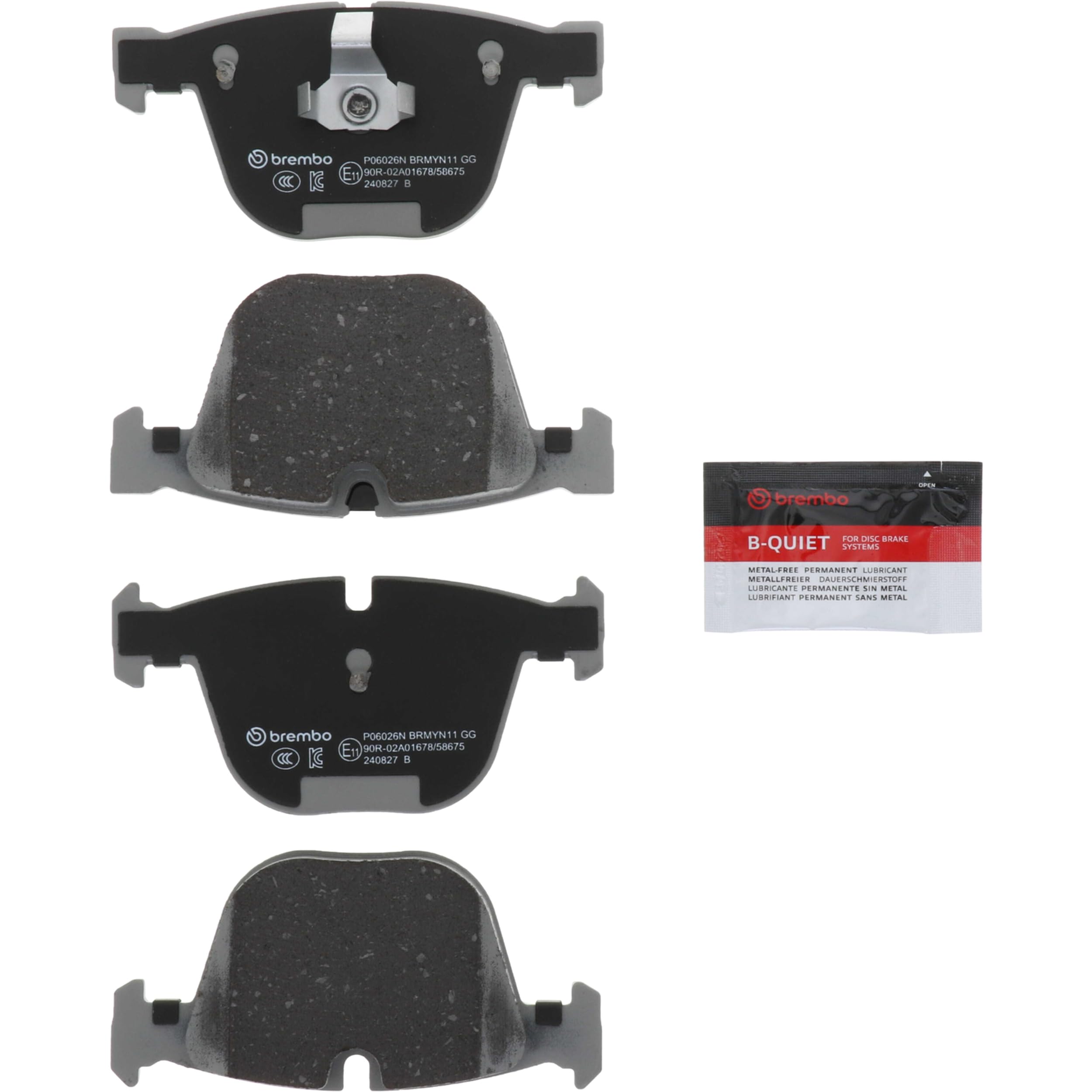 Brembo Brembo P06026N Premium Ceramic Rear Disc Brake Pad Set BENTLEY/BMW/ROLLS-ROYCE OE# 34216768471 - Outdoor Depot