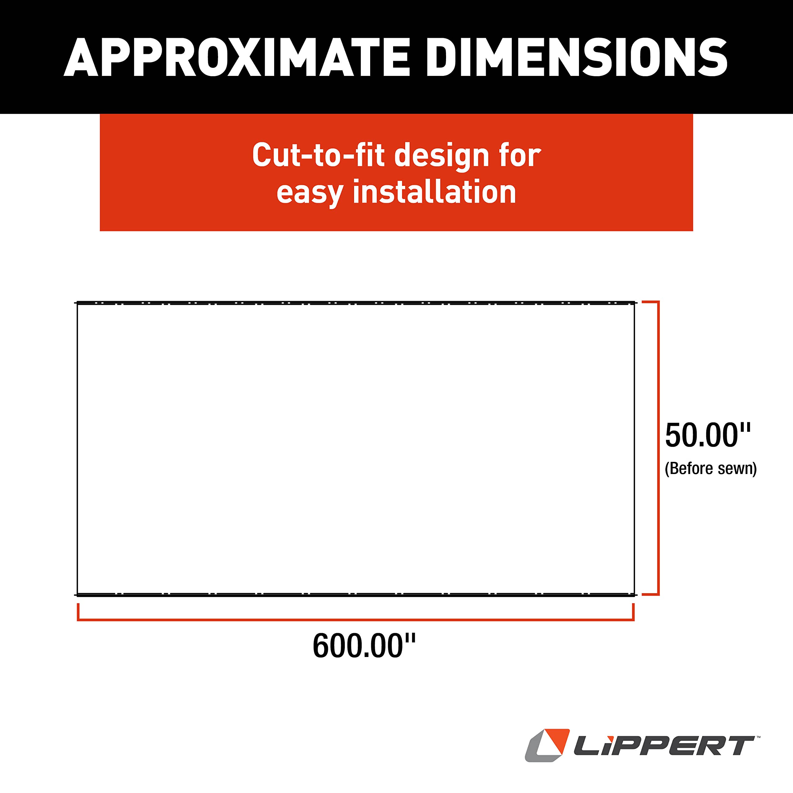 Solera Solera Universal Slide-Topper Replacement Cut-to-Fit Fabric for 5th Wheel RVs, Travel Trailers, - Outdoor Depot