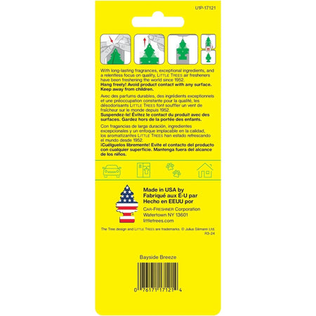 LITTLE TREES CAR FRESHNER Bayside Breeze Little Trees Air Freshener - Outdoor Depot