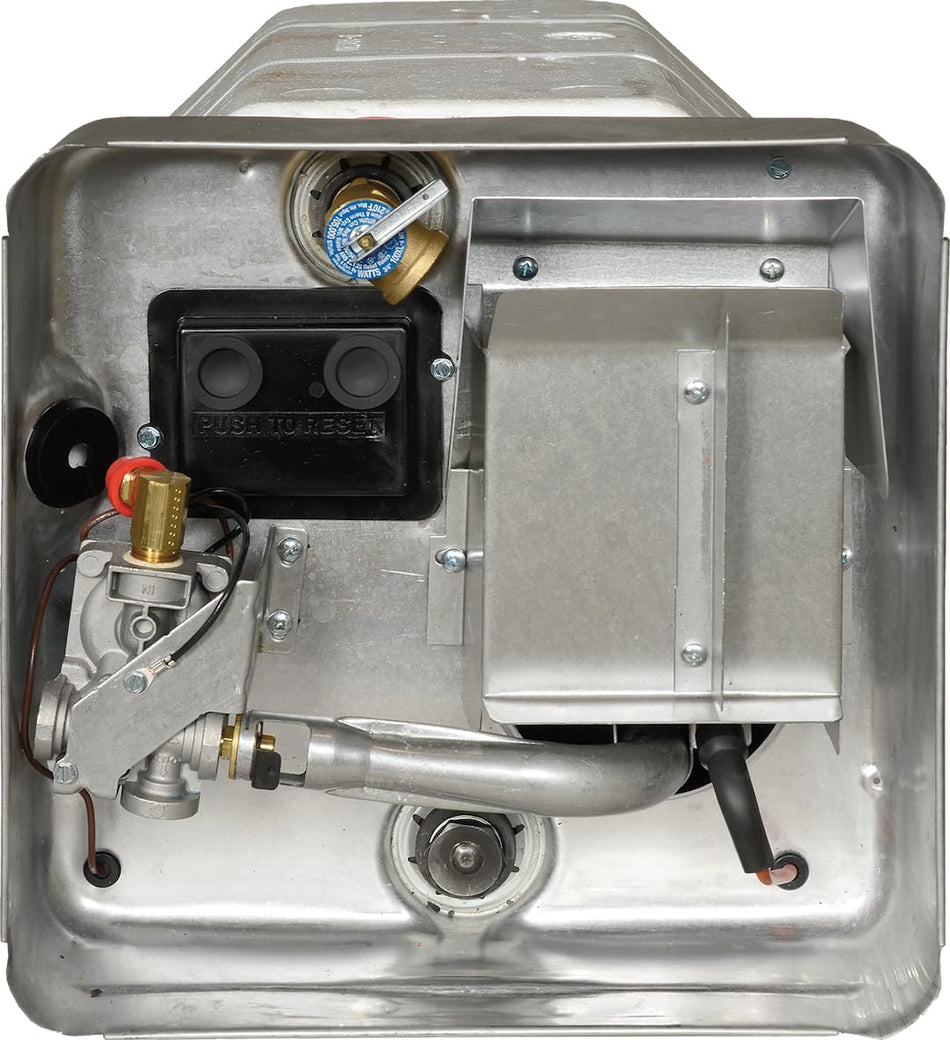 Suburban - SW10DE LP Gas & Electric 10 Gal Direct Spark Ignition Tank-Type RV Water Heater (16-7/32" X 16-7/32" X 20-1/2")