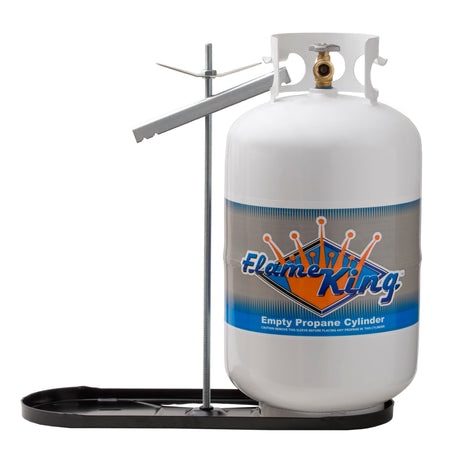 Flame King Flame King Dual RV Propane Tank Cylinder Rack for RVs and Trailers for 30lb Tanks - KT30MNT - Outdoor Depot