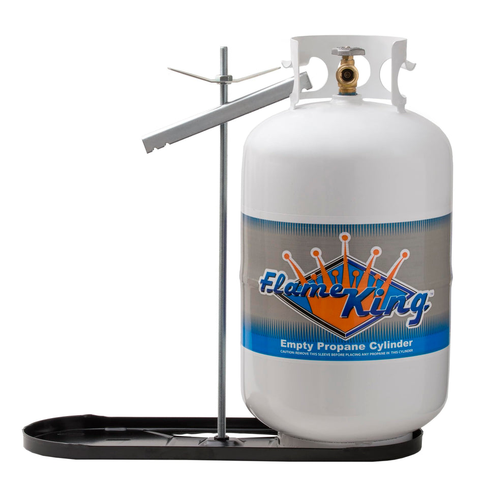 Flame King Flame King Dual RV Propane Tank Cylinder Rack for RVs and Trailers for 30lb Tanks - KT30MNT - Outdoor Depot