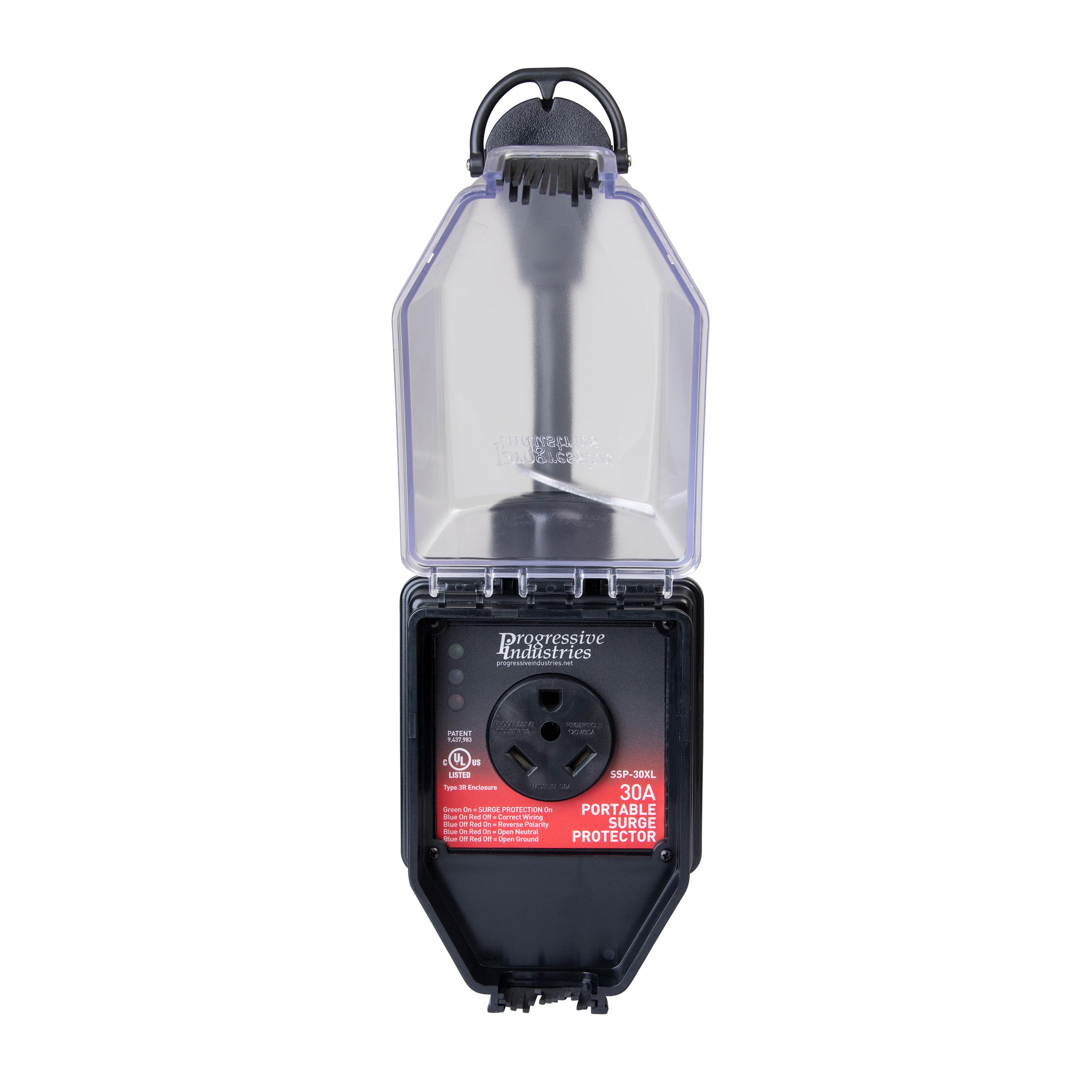 Progressive Industries Progressive Industries SSP-30XL Portable RV Smart Surge Protector, Black, 30 Amp - Outdoor Depot