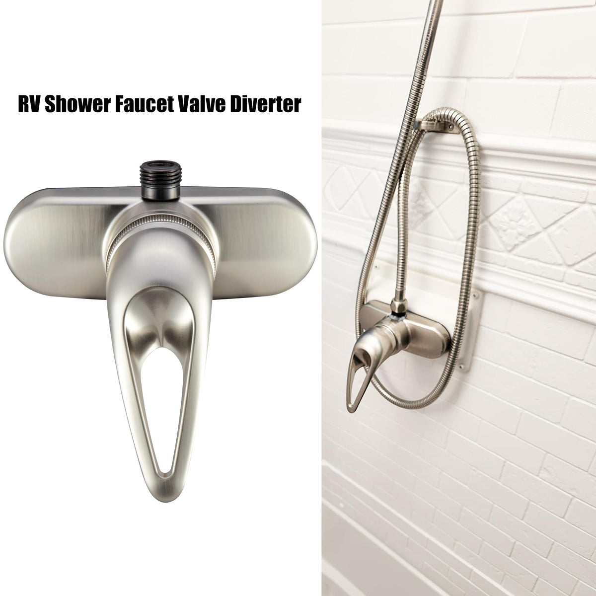 Dura Faucet Dura Faucet Single Lever RV Shower Faucet Valve Diverter for Recreational Vehicle, Motor Home, - Outdoor Depot
