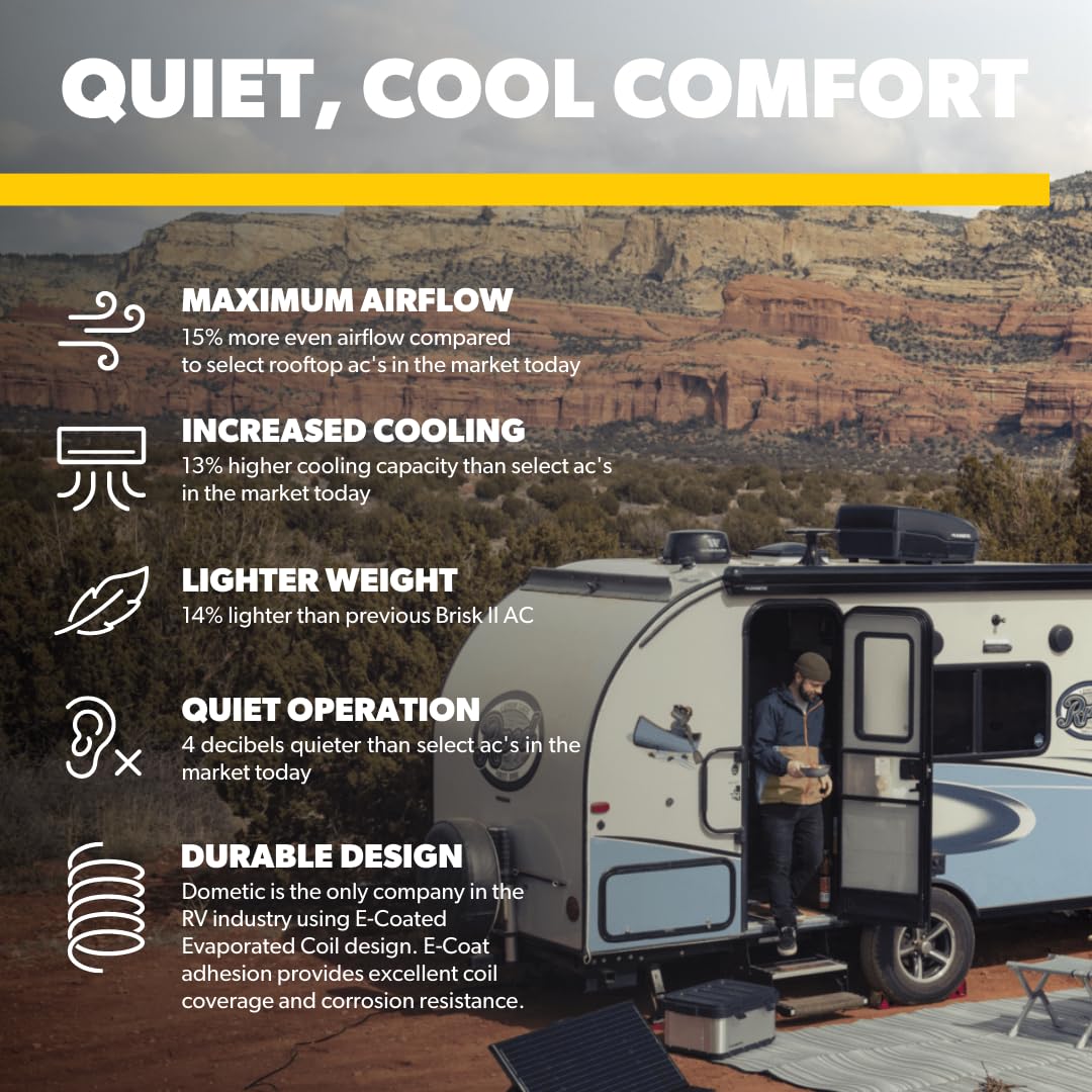 Dometic Dometic FreshJet 3 Series, 13.5K BTU RV Rooftop Air Conditioner unit, White - Outdoor Depot
