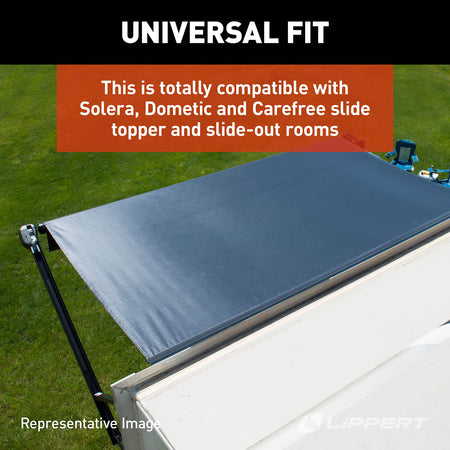 Solera Solera Universal Slide-Topper Replacement Cut-to-Fit Fabric for 5th Wheel RVs, Travel Trailers, - Outdoor Depot