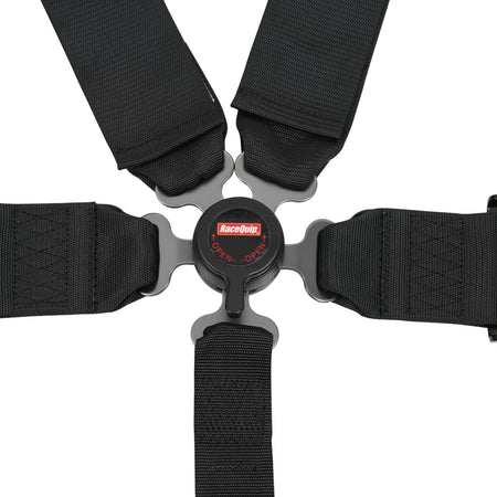 RaceQuip RaceQuip Auto Racing Harness Set Camlock 5 Point Pull-Down Lap SFI 16.1 Black 741001 - Outdoor Depot