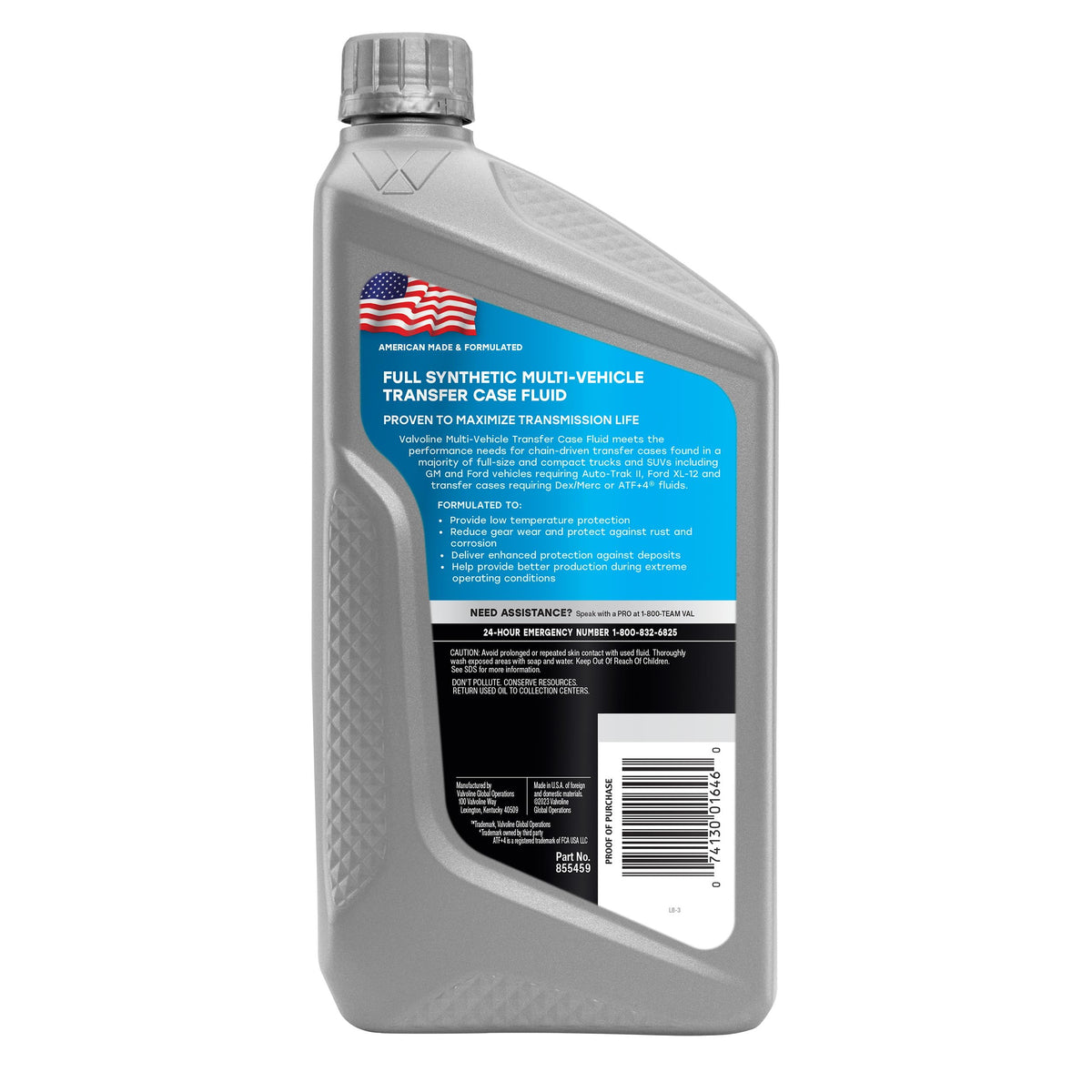 Valvoline Valvoline Multi-Vehicle (TCF) Conventional Transfer Case Fluid 1 QT - Outdoor Depot