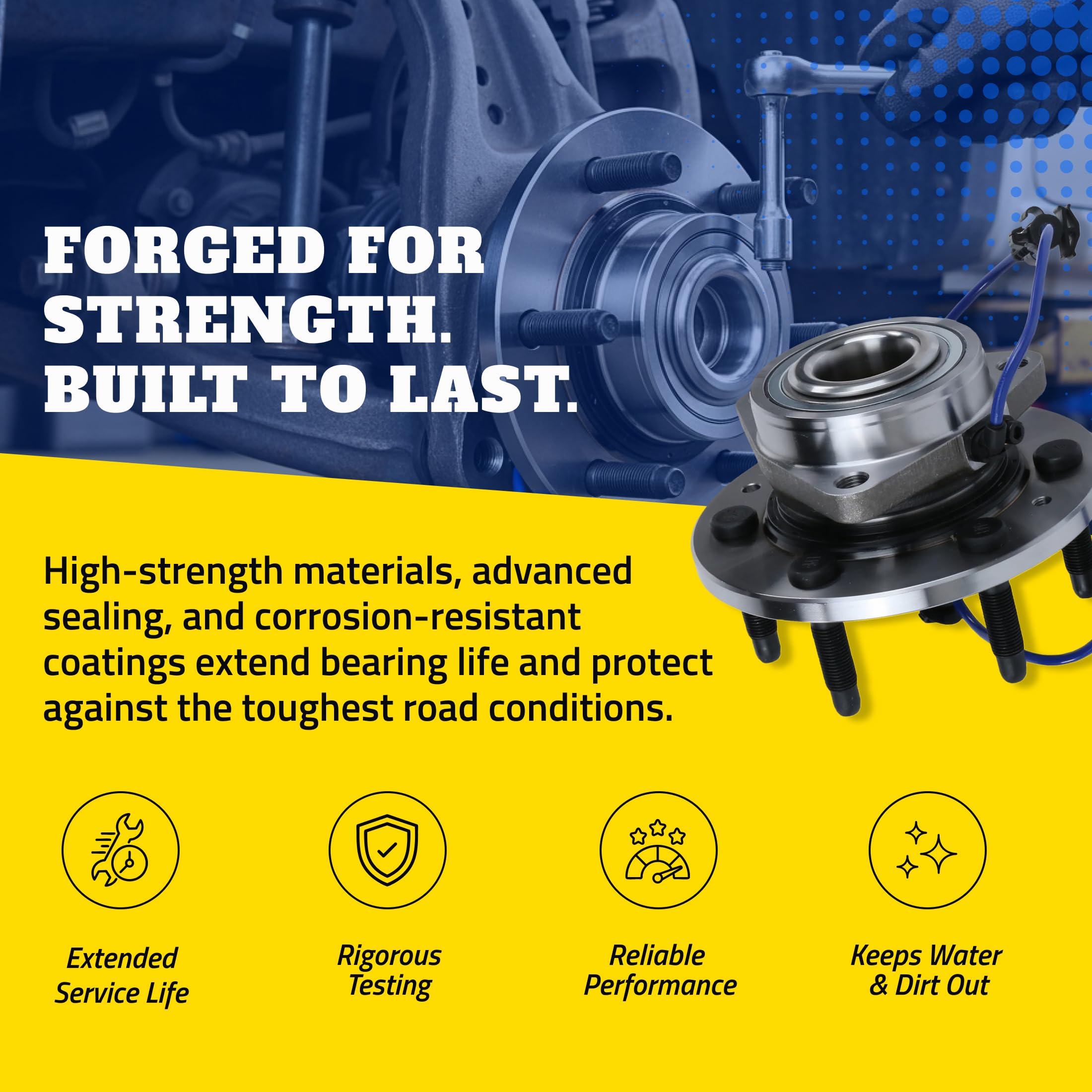 MOOG MOOG 515190 Wheel Bearing and Hub Assembly for Chevrolet Express 2500 - Outdoor Depot