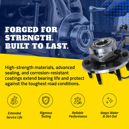 MOOG MOOG 515190 Wheel Bearing and Hub Assembly for Chevrolet Express 2500 - Outdoor Depot