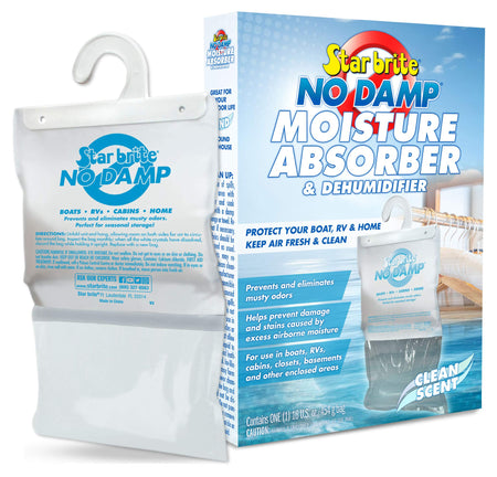 STAR BRITE STAR BRITE No Damp Moisture Absorber & Dehumidifier Hanging Bag - Simple, Portable, Humidity - Outdoor Depot