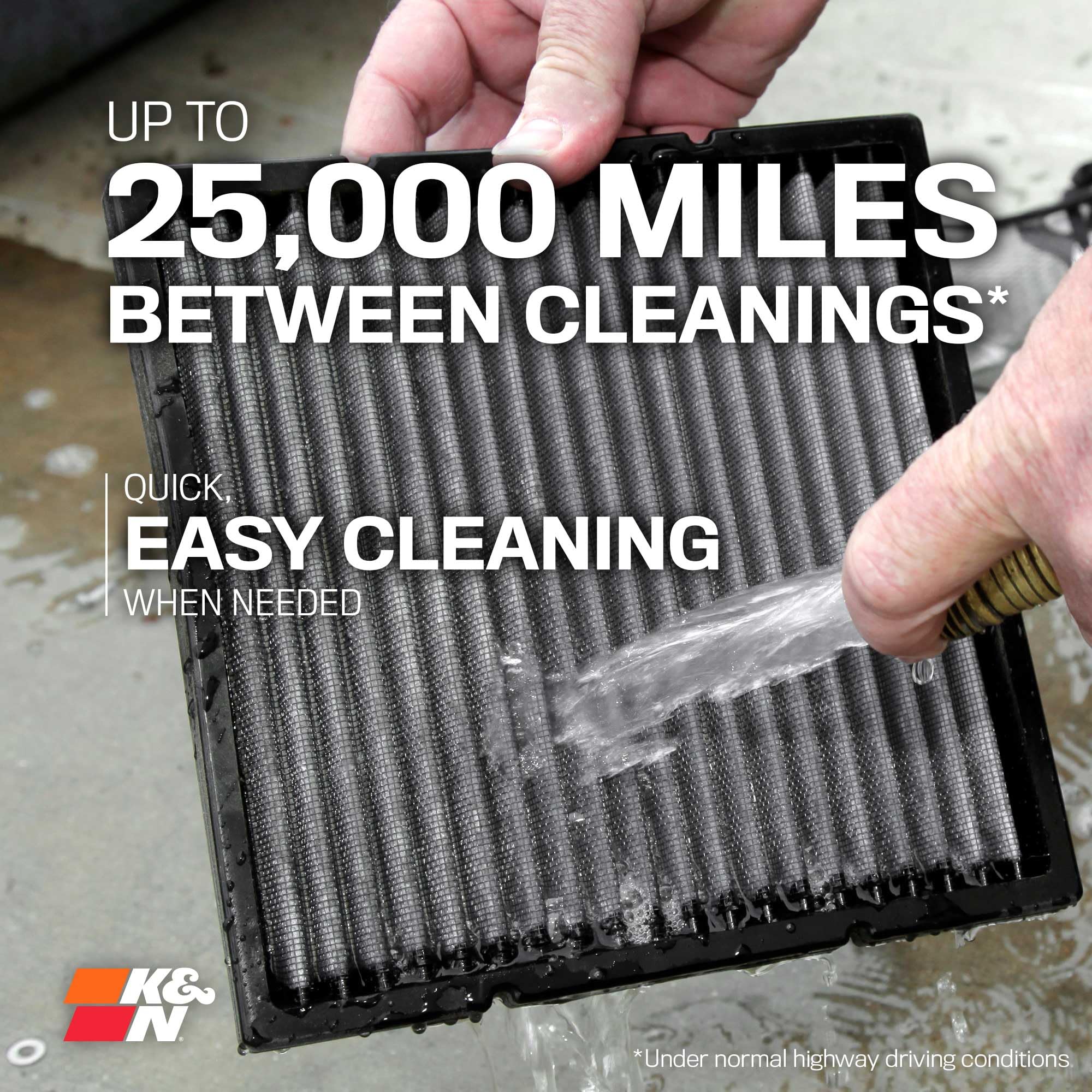K&N K&N LIFETIME Cabin Air Filter: Premium, Washable, Clean Air for your Cabin: Compatible with 2021-2025 - Outdoor Depot