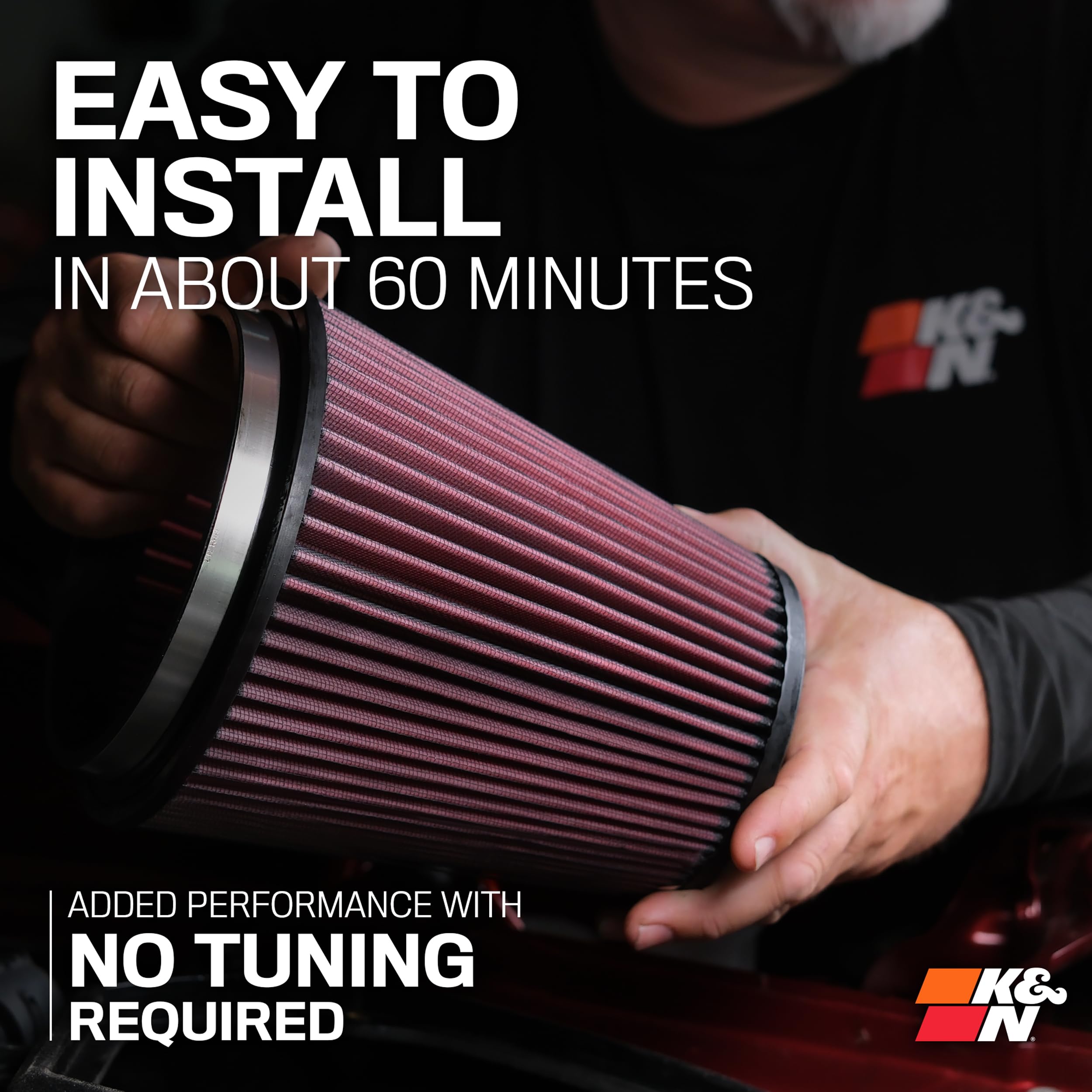 K&N K&N Cold Air Intake System: High-Flow Air Filter, Increase Performance & Towing: Compatible with - Outdoor Depot
