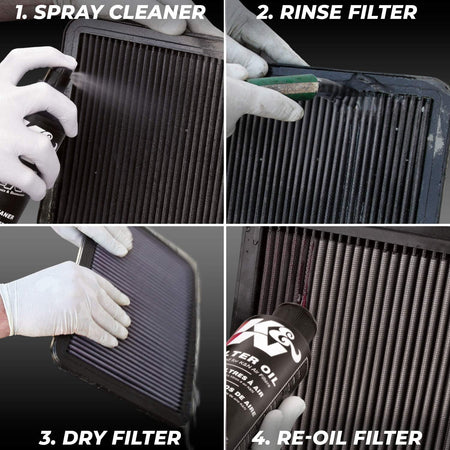 K&N K&N Air Filter Cleaning Kit: Squeeze Bottle Filter Cleaner and Black Oil Kit; Restores Engine Air Filter - Outdoor Depot