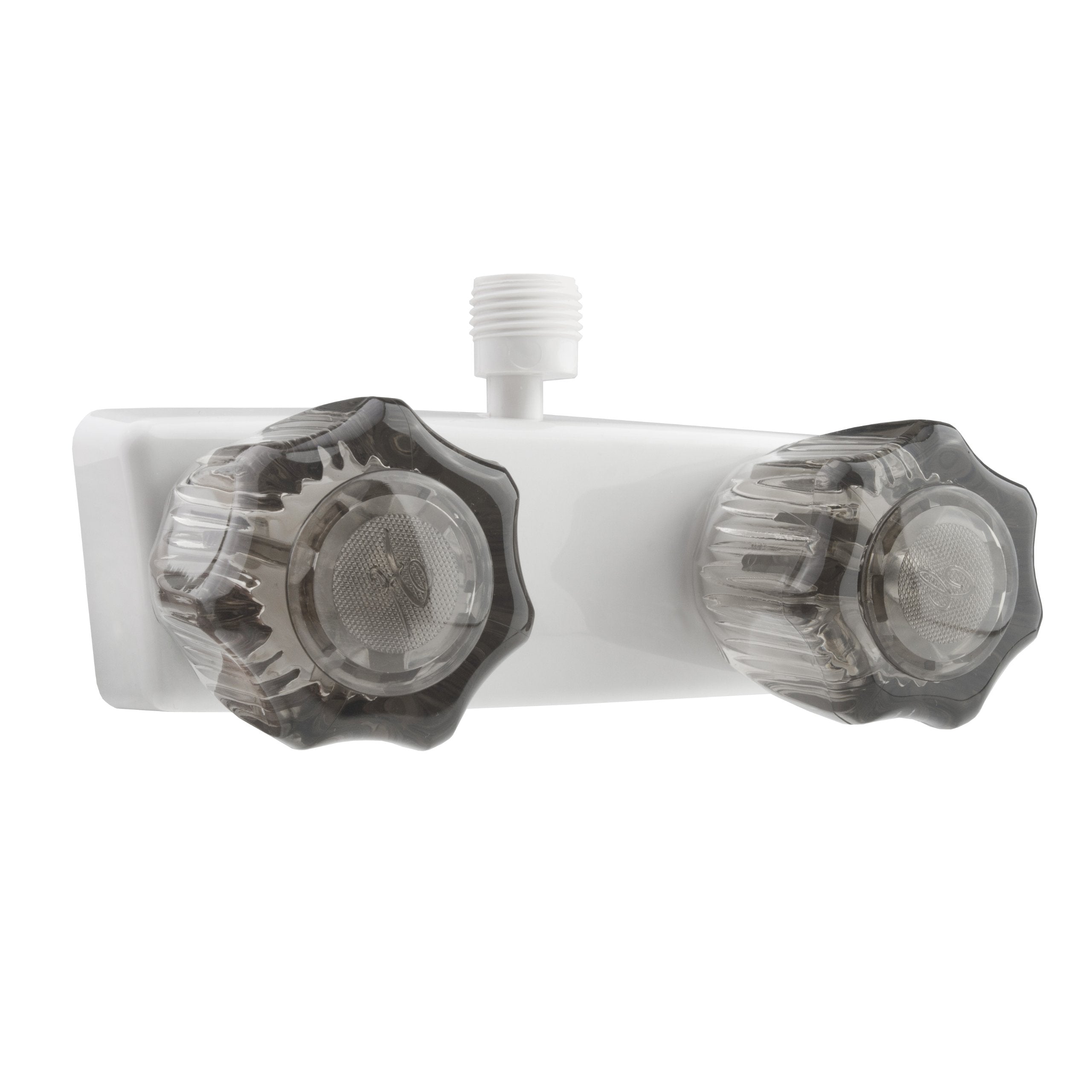 Dura Faucet Dura Faucet DF-SA100S-WT RV/Motorhome/Trailer Shower Faucet Valve Diverter with Smoked Acrylic - Outdoor Depot