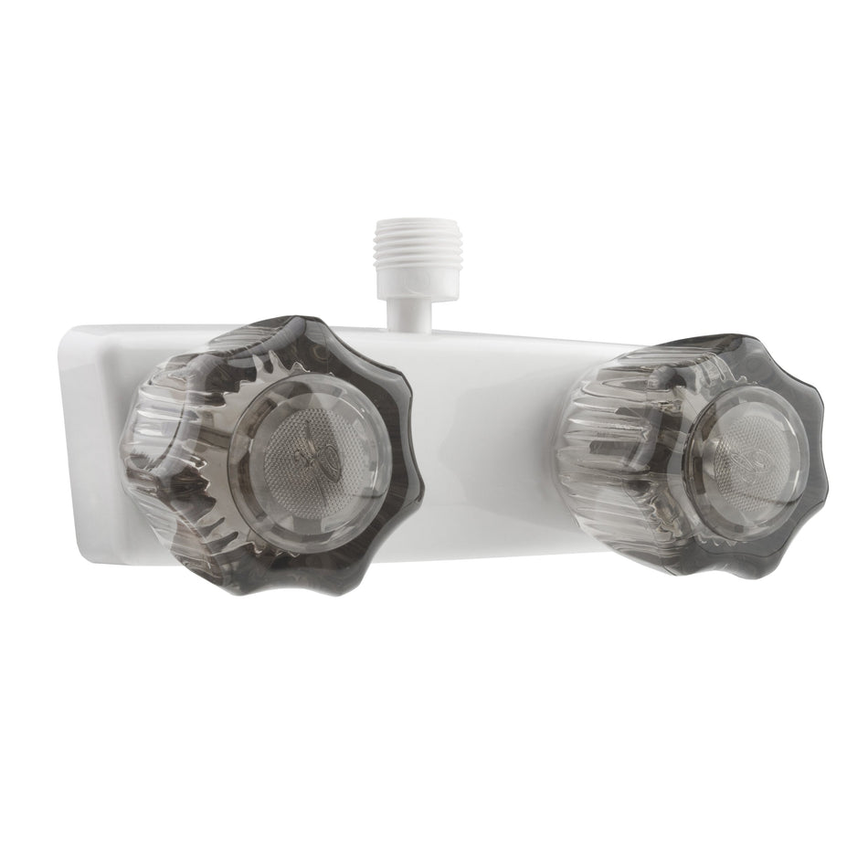 Dura Faucet Dura Faucet DF-SA100S-WT RV/Motorhome/Trailer Shower Faucet Valve Diverter with Smoked Acrylic - Outdoor Depot