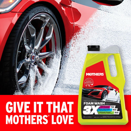 Mothers Mothers Triple Action Foam Wash, 100 oz. — pH Balanced, Eco-Friendly, Super-Sudsy, Foam Cannon, - Outdoor Depot