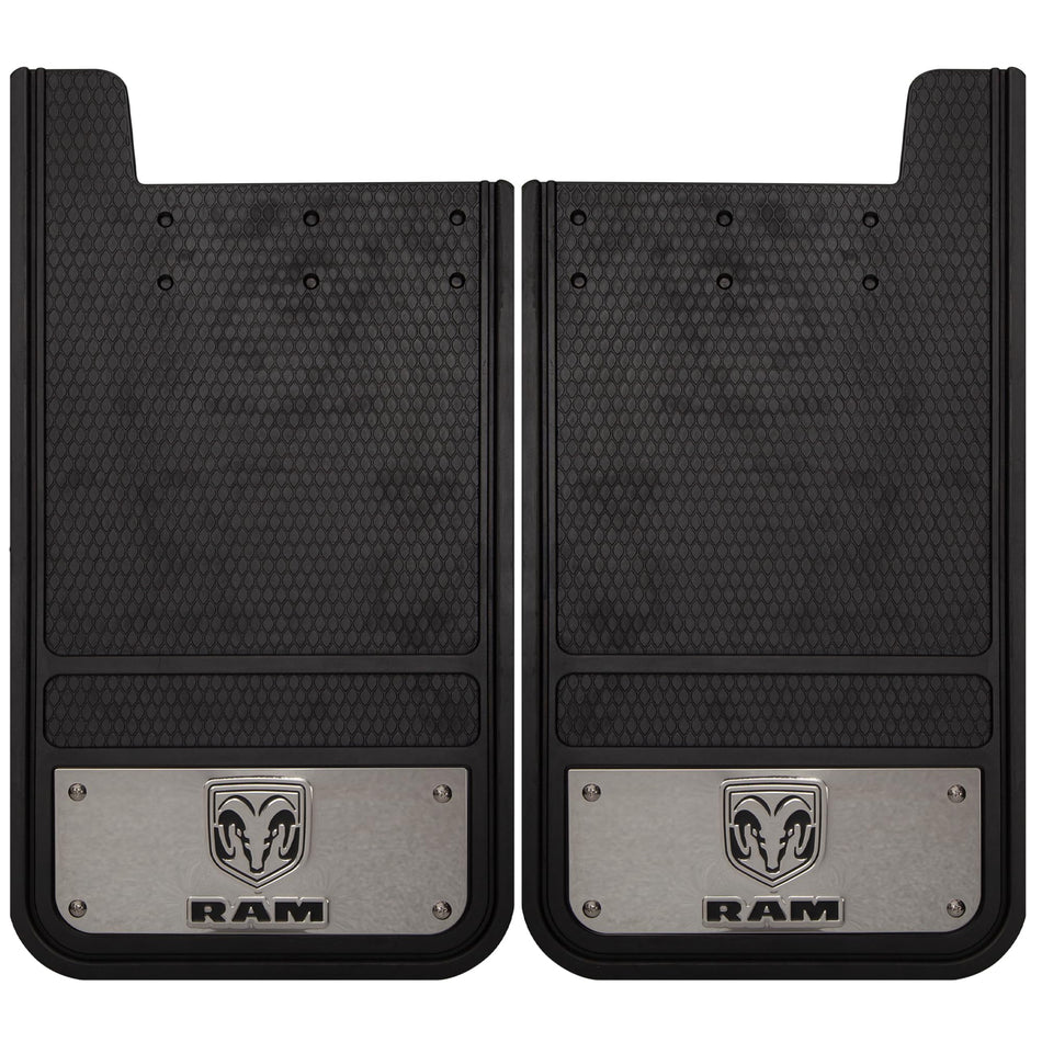 PLASTICOLOR 001836R01 Ram Heavy Duty Rear 12 X 23 Mud Guards, 12 x 23 Rear Mud Guards by  ()
