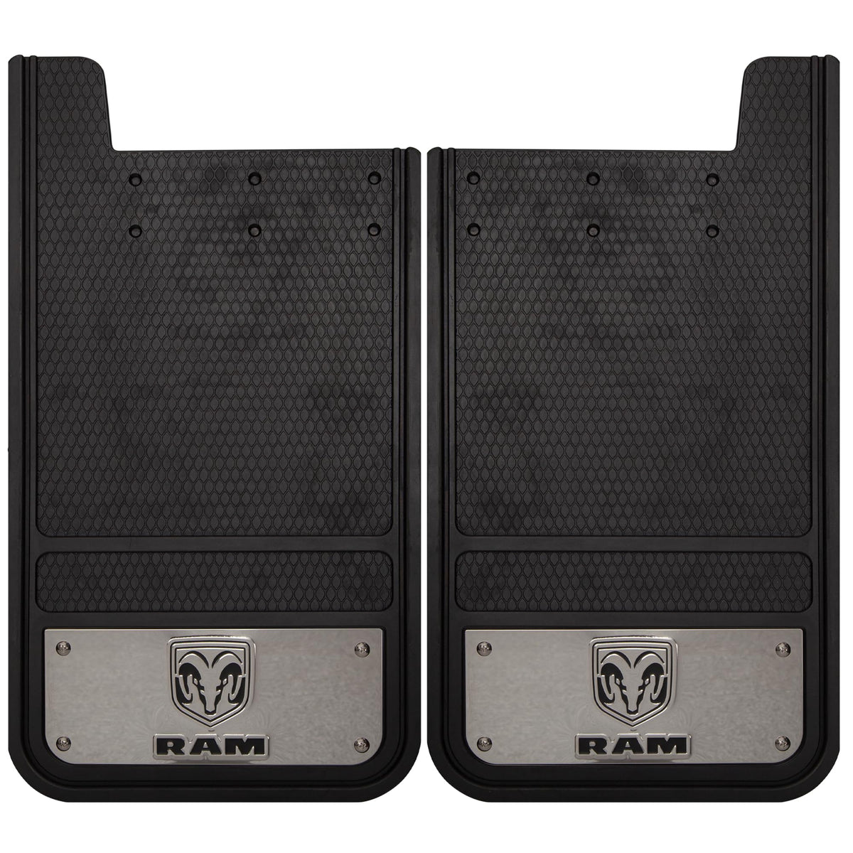 Plasticolor Plasticolor Ram Heavy Duty Rear 12 X 23 Mud Guards, 12" x 23" Rear Mud Guards by Plasticolor - Outdoor Depot