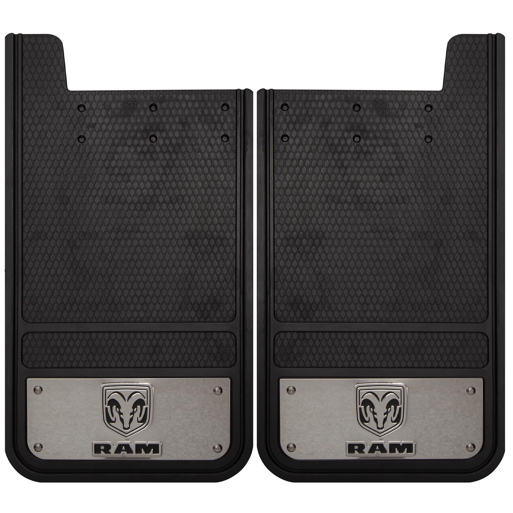 Plasticolor Plasticolor Ram Heavy Duty Rear 12 X 23 Mud Guards, 12" x 23" Rear Mud Guards by Plasticolor - Outdoor Depot