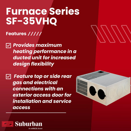 Suburban Suburban SF Series Ducted Low Profile Furnace SF-35VHQ 35,000 BTU/h LP Gas Furnace Model 2588A - Outdoor Depot