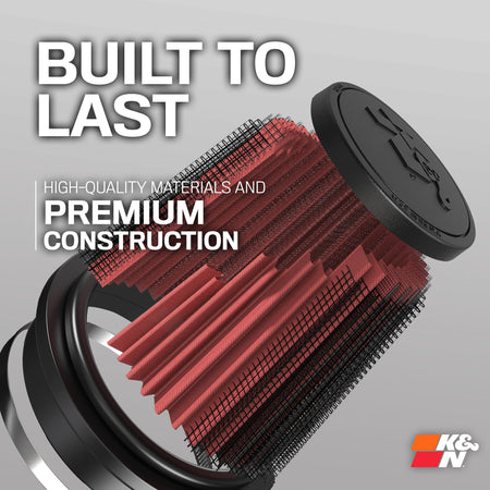 K&N K&N High-Flow Original Lifetime Universal Clamp-On Air Filter: High Performance, Premium, Washable: - Outdoor Depot