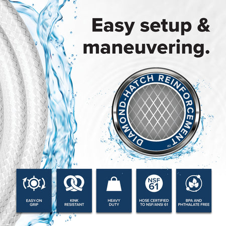 Camco Camco TastePURE 25-Ft Water Hose - RV Drinking Water Hose Contains No Lead, No BPA & No Phthalate - - Outdoor Depot