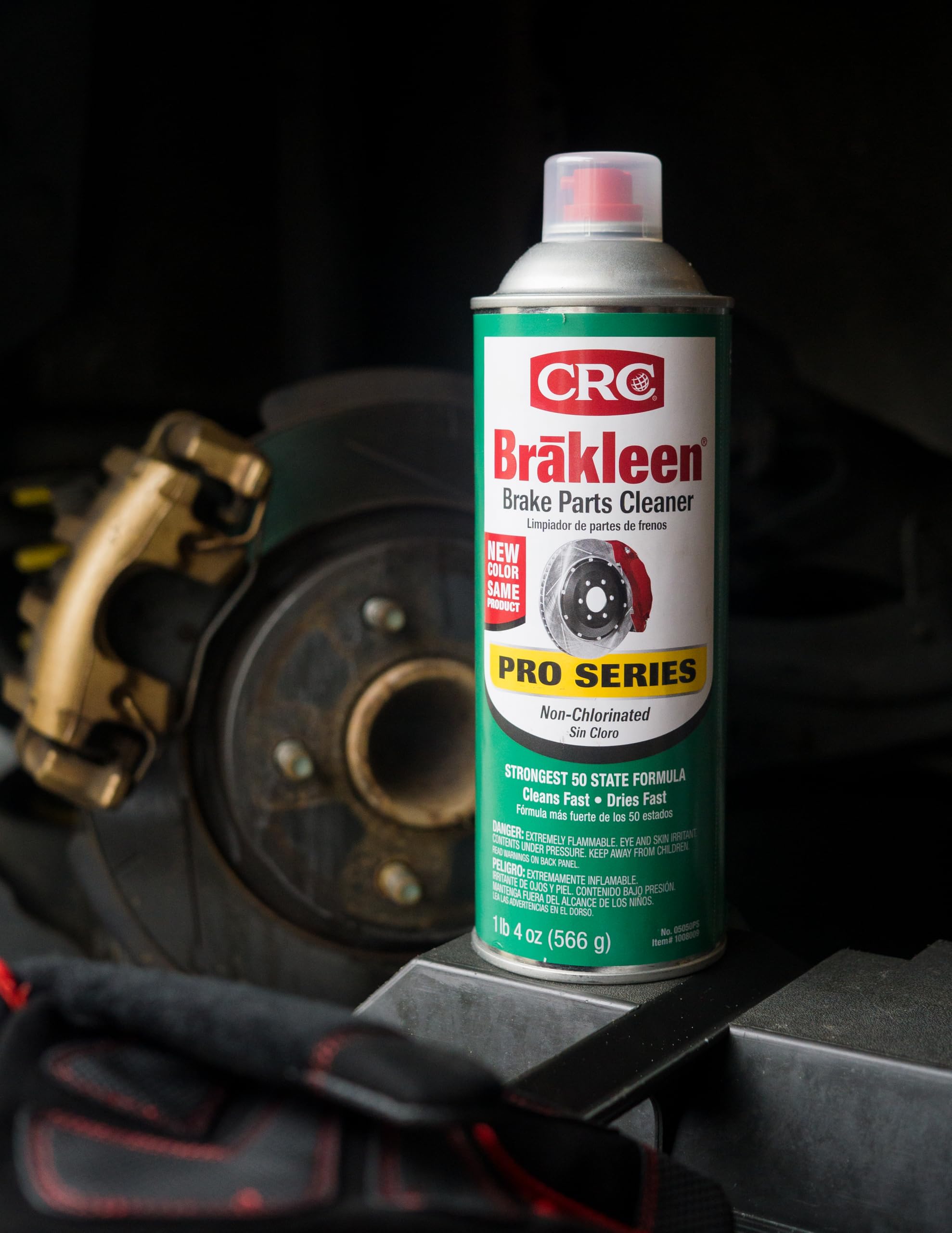 CRC CRC Brakleen 1003663 Brake Cleaner Spray BPC Pro Series Non-Chlorinated 50 State Formula, 20 oz, [1 Pack] - Outdoor Depot