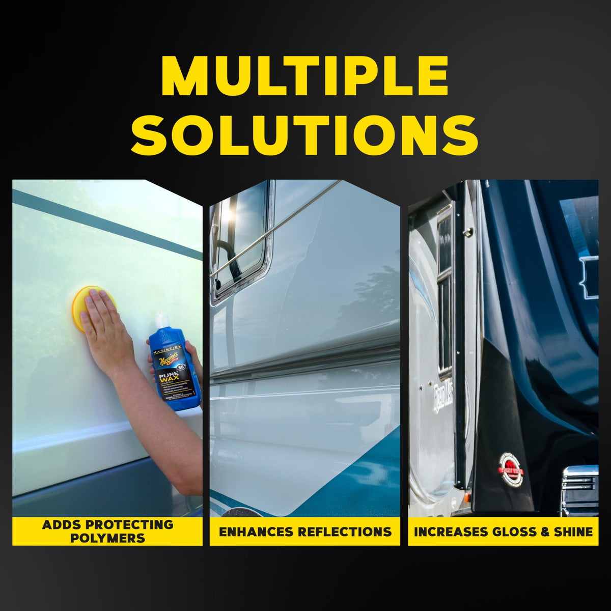 Meguiar's Meguiar's M5616 Marine/RV Pure Wax Carnauba Blend, Long-Lasting Liquid Wax for Protecting Gel - Outdoor Depot