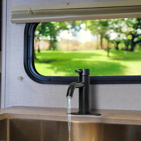 Empire Faucets Quick Products Empire Brass VF77BMT-A Faucet Lav Single Lever Black - Outdoor Depot