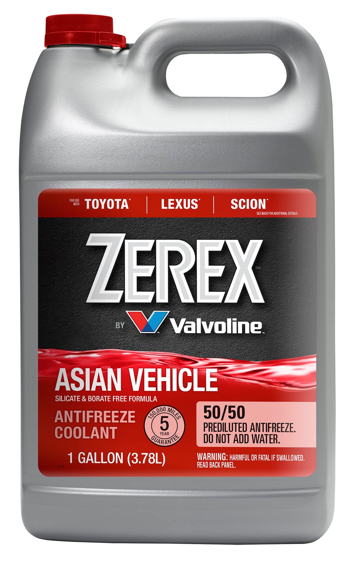 Zerex Zerex Asian Vehicle Red Silicate and Borate Free 50/50 Prediluted Ready-to-Use Antifreeze/Coolant 1 GA - Outdoor Depot