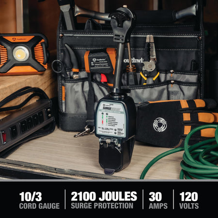 Southwire Southwire Surge Guard 30 Amp Portable RV Surge Protector with Enhanced Diagnostics, 2100 Joules, - Outdoor Depot