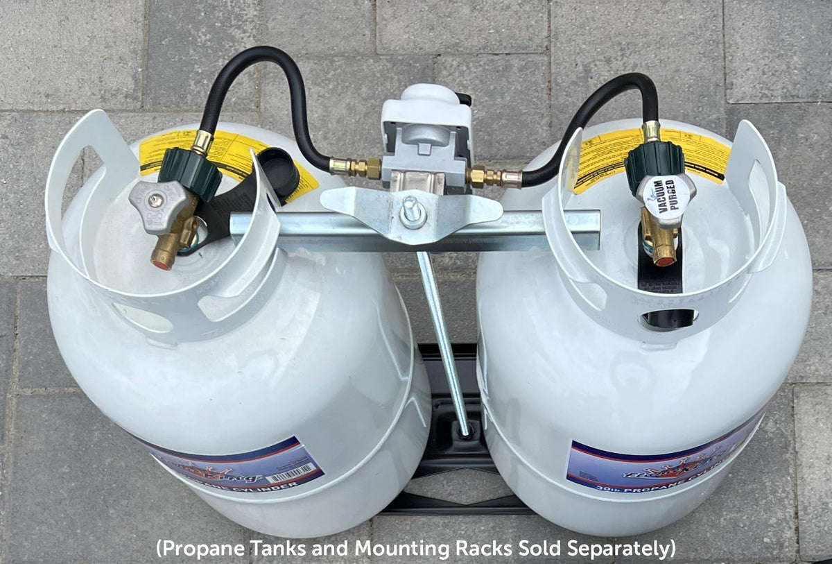 Flame King Flame King (KT12ACR-2) 2-Stage Auto Changeover LP Propane Gas Regulator With Two 12 Inch Pigtails - Outdoor Depot