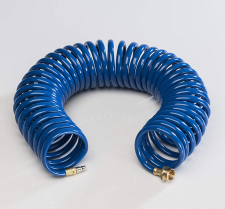 Empire Faucets Empire Faucets CRD-Coil-BLU-HS 15' Coiled Extension Hose for Quick Disconnect Valves - Outdoor Depot