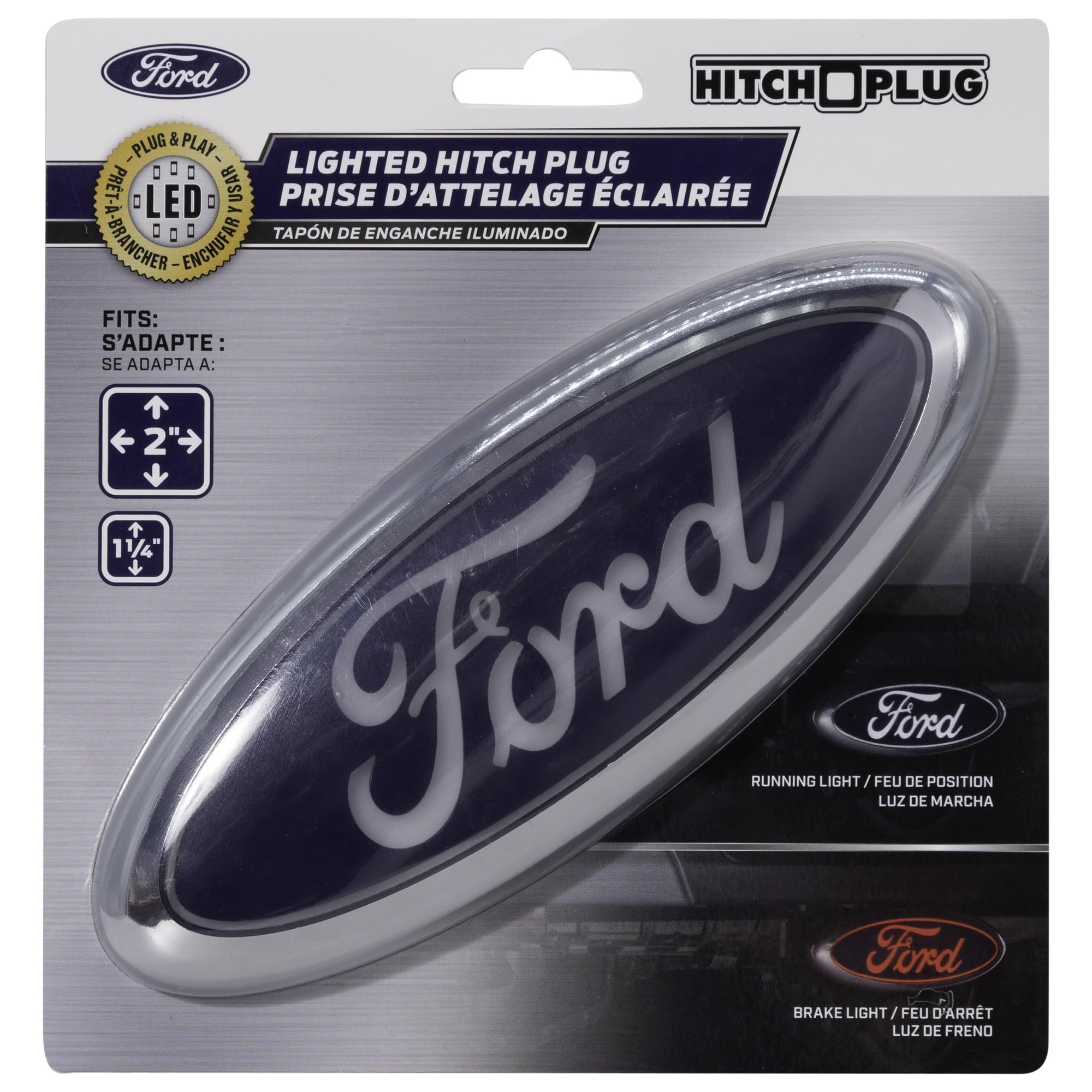 Plasticolor Plasticolor 002317R01 Ford Lighted Hitch Cover - Outdoor Depot